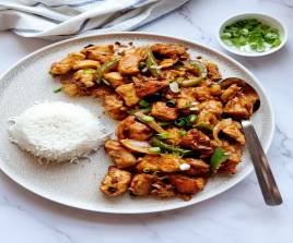Dry Chili Chicken Rice